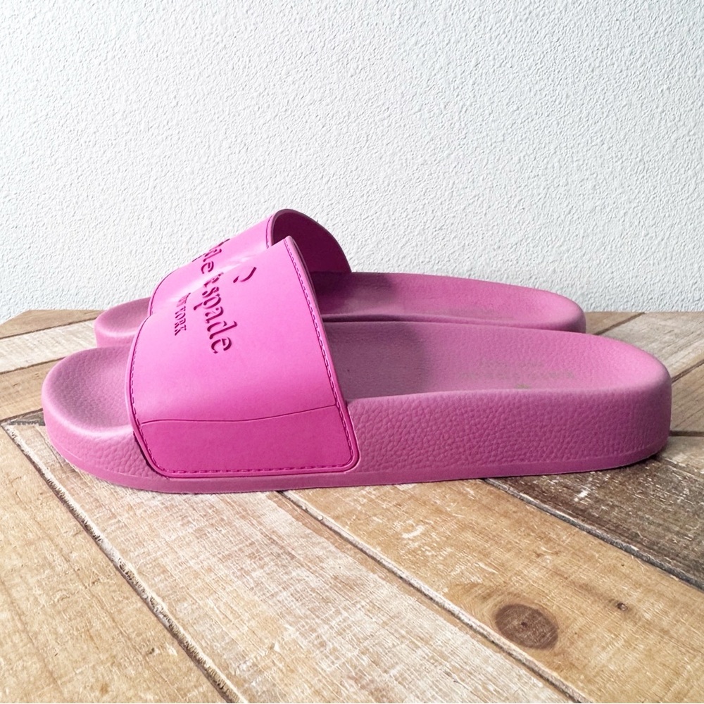 Kate Spade Sunny Pink Slide Sandals - Picture 4 of 11
